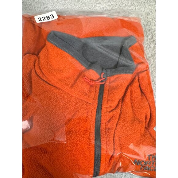 The North Face Half-Zip Fleece Jacket Mens L/G Orange Polyester Light Bright - Picture 14 of 14